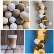 Imelised haldjapallid "Cafe Latte", 20 -led sirge Twist&turn vooluga