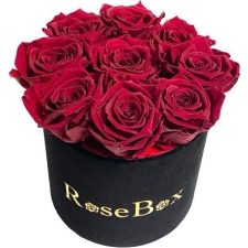 9-punase roosiga must sametkarp